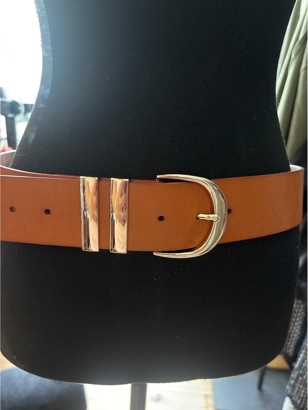 NWOT Anthropology Belt in Brown/Gold, Size M